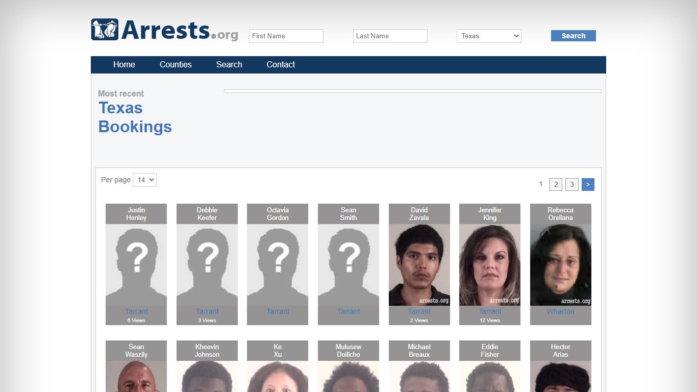 Texas Arrests and Inmate Search